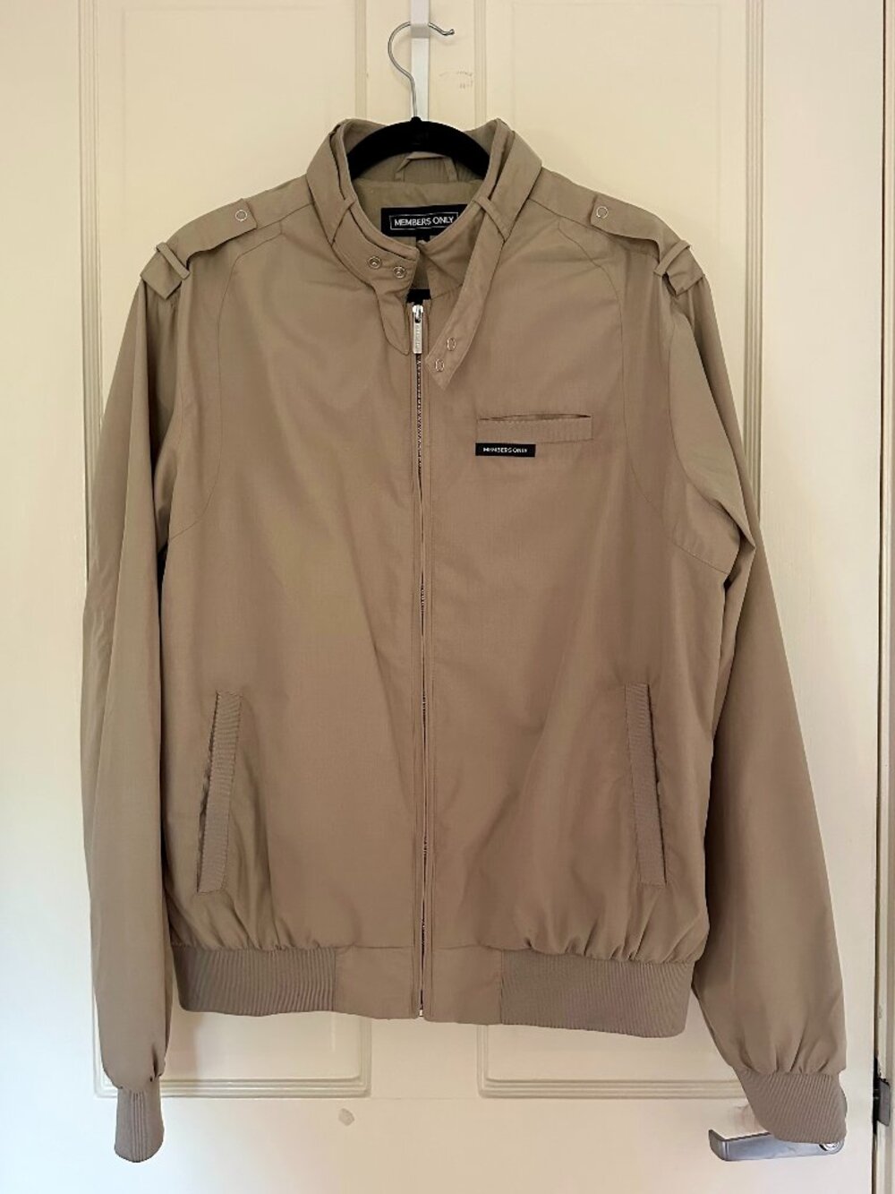 MEMBERS ONLY | Tan Bomber Jacket (size L)